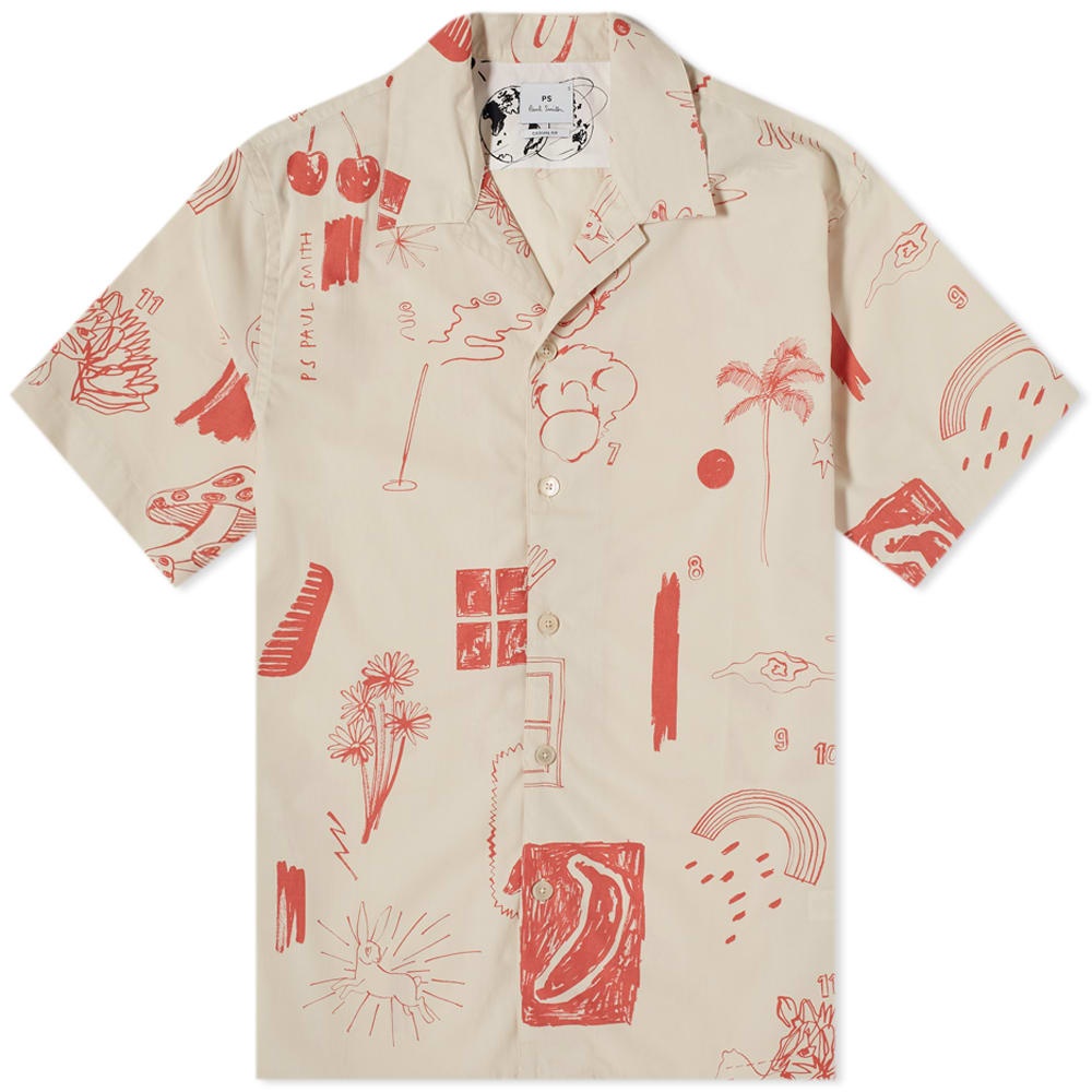 Paul Smith Drawing Print Vacation Shirt - 1