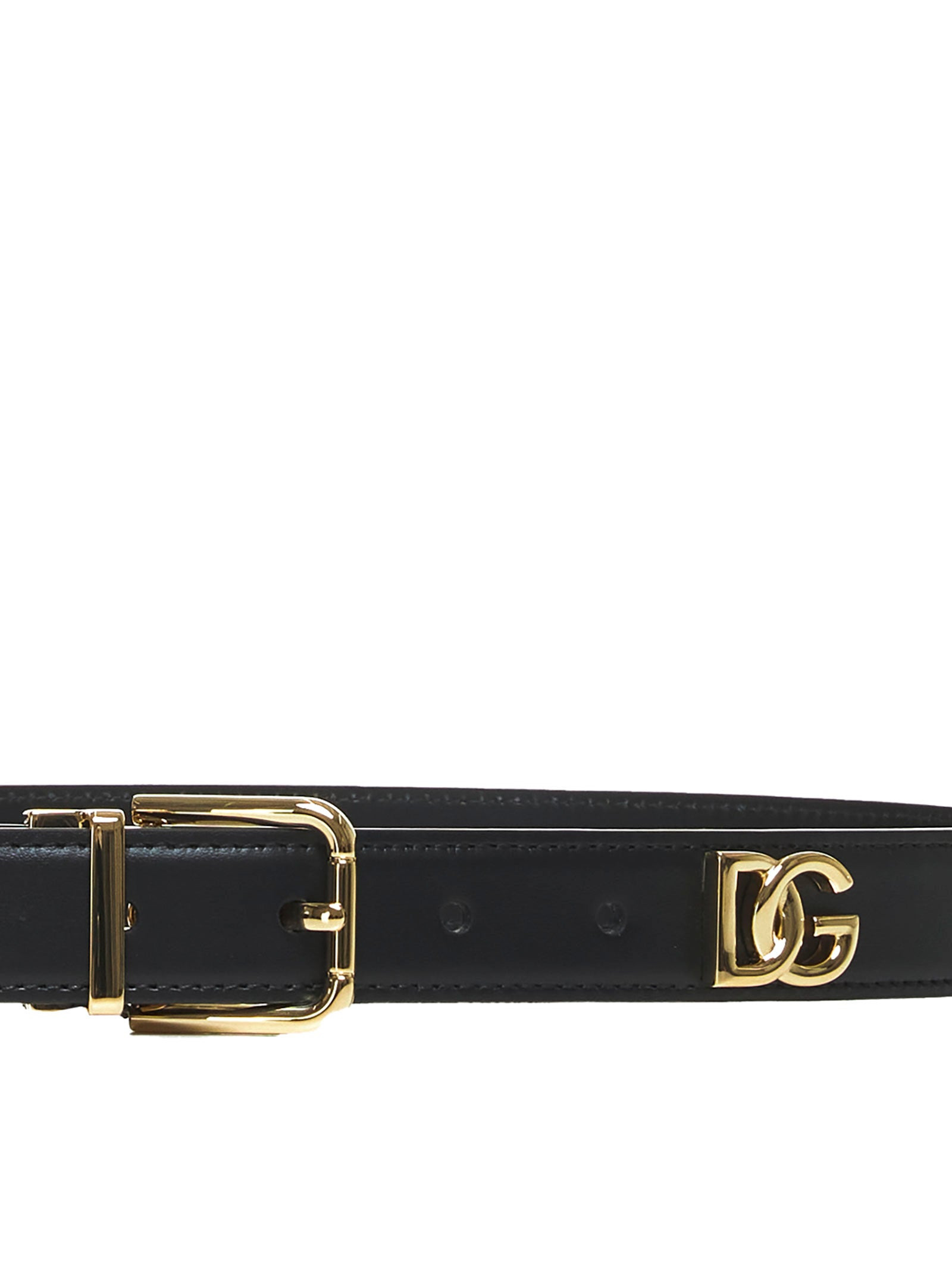 DG plaque leather belt - 2