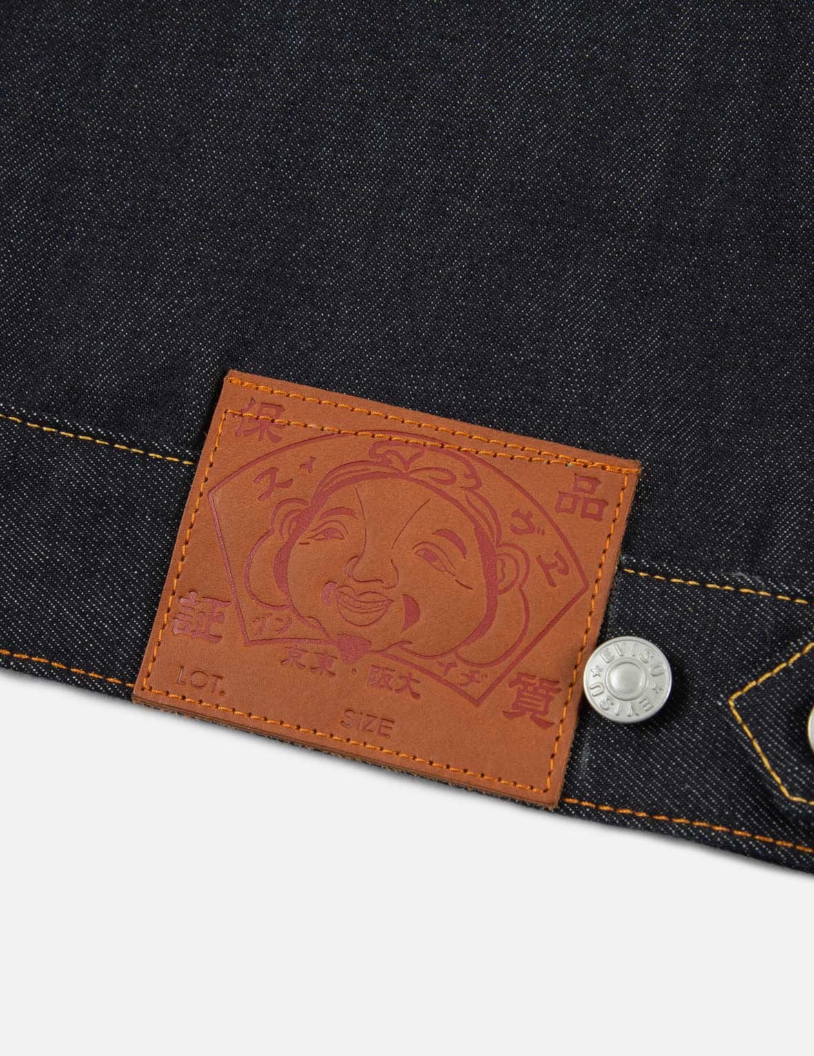 “THE GOD OF FORTUNE RIDING WAVES” DAICOCK EMBROIDERY DENIM JACKET - 12