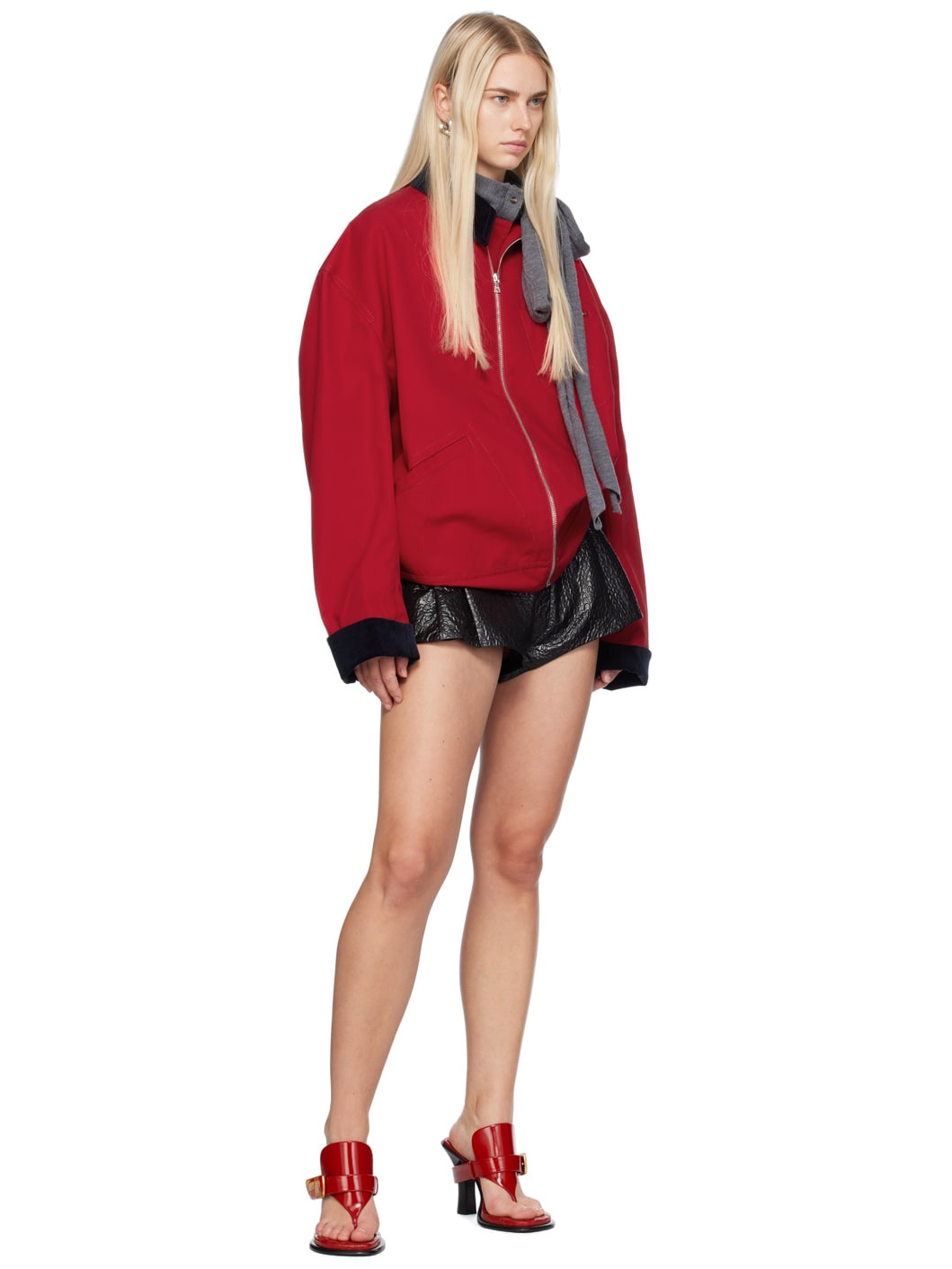 Black Lacquered Shorts - 4