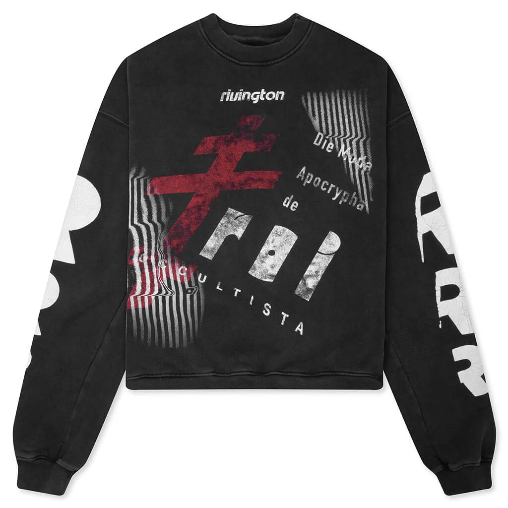 APOCRYPHA CVA CREWNECK - MECHANIC BLACK - 1