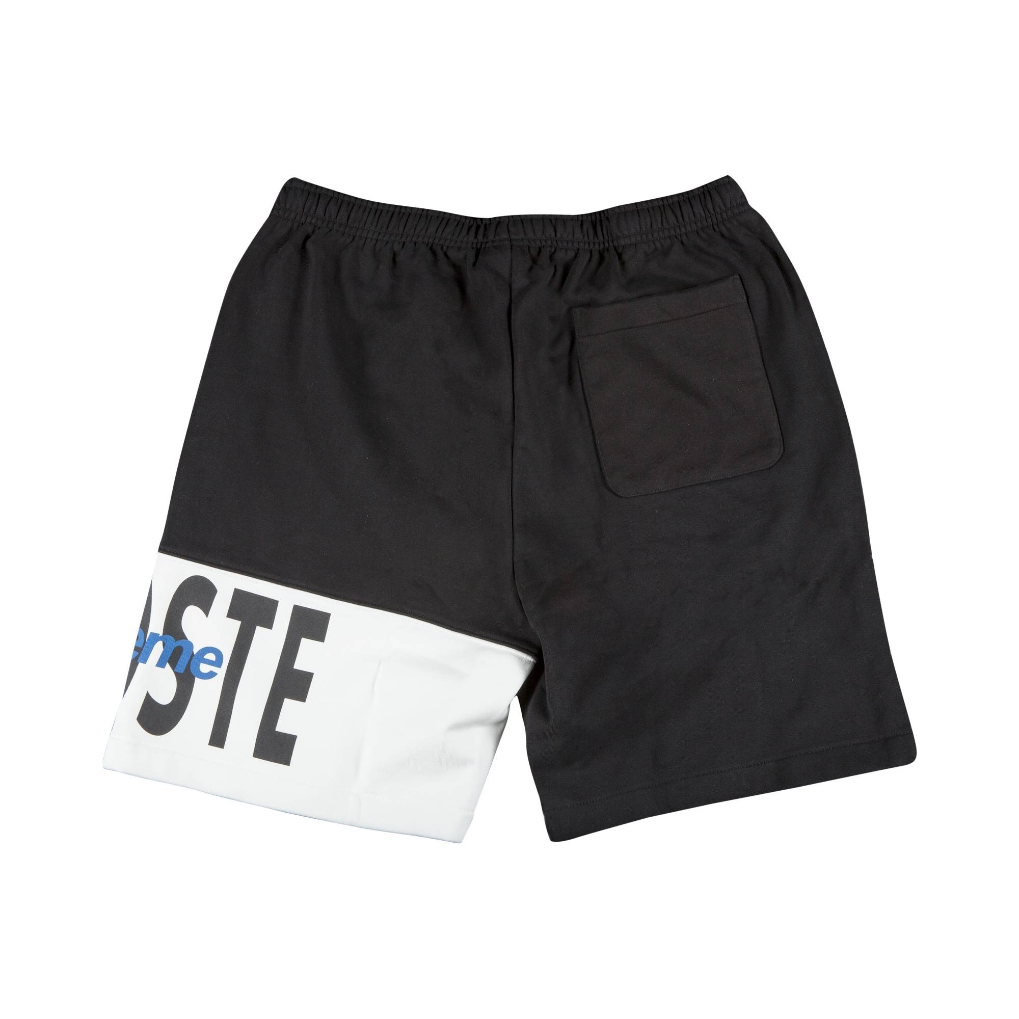 Supreme x Lacoste Logo Panel Sweatshort 'Black' - 2