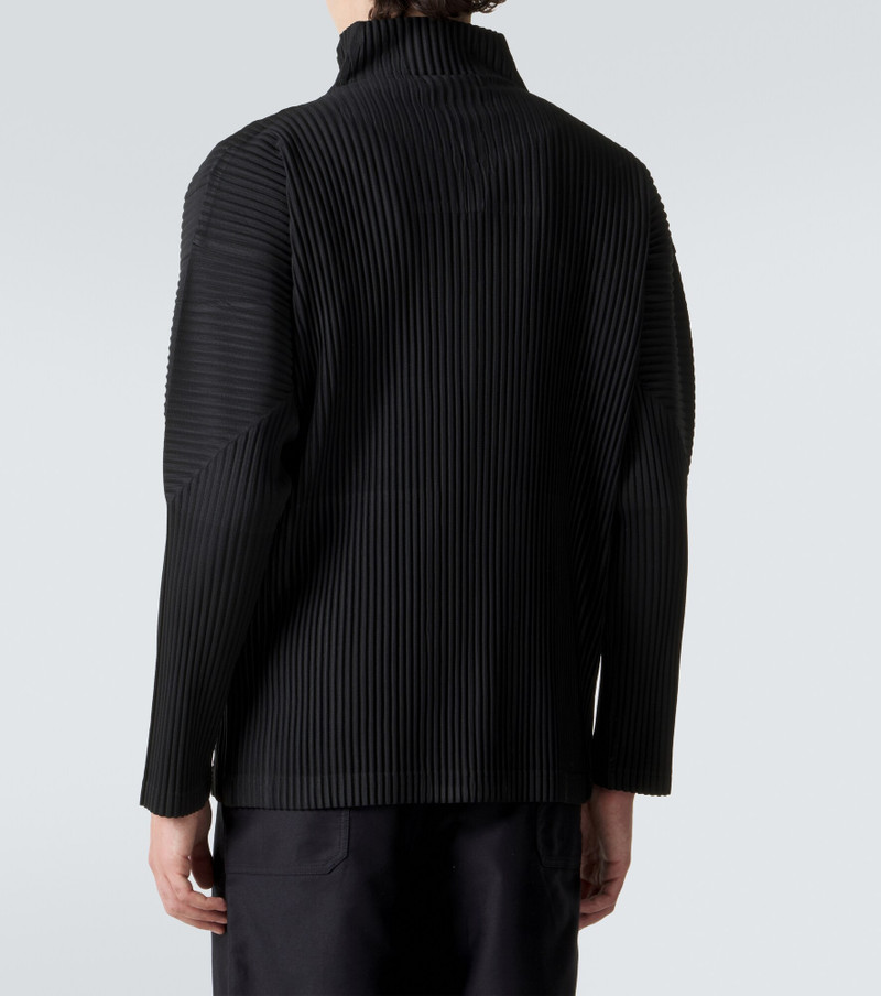 Basics pleated zip-up cardigan 4