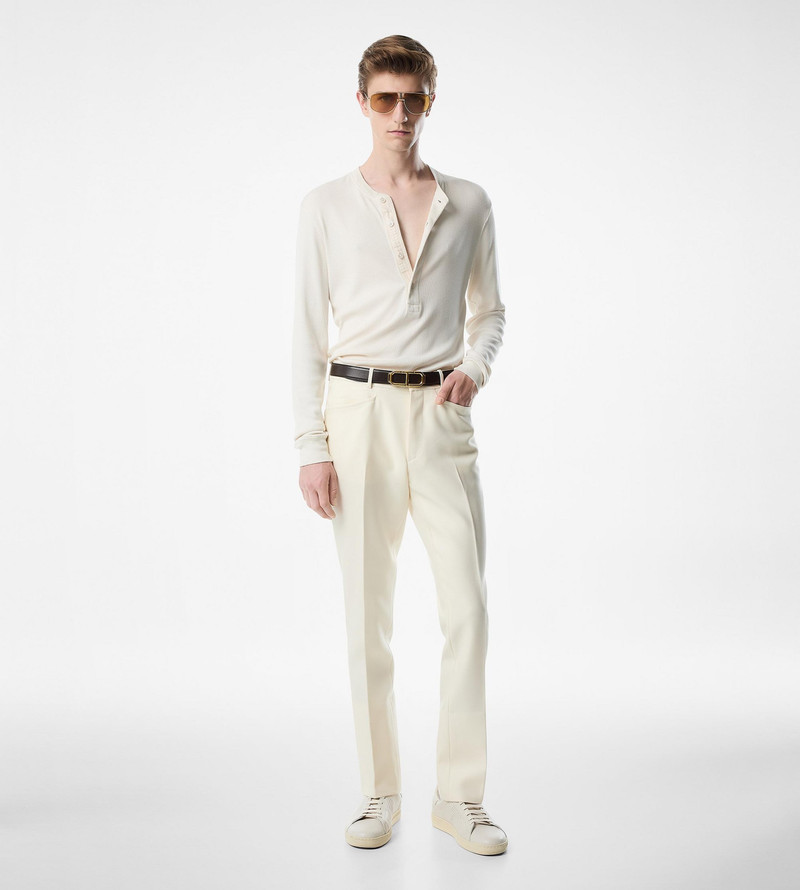 TOM FORD COTTON MODAL RIB HENLEY outlook