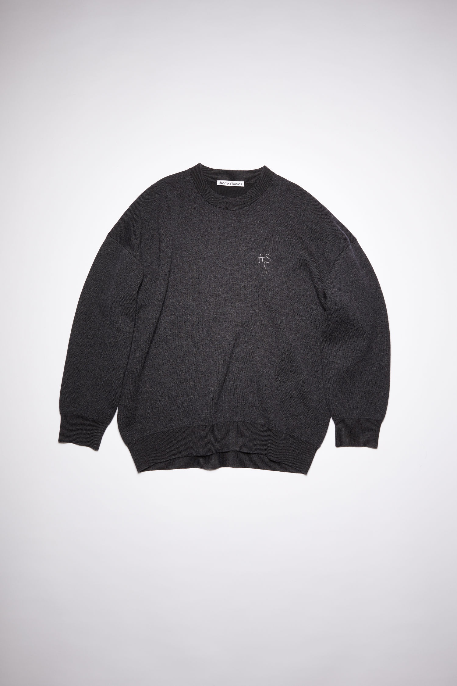 Crew neck sweater - Anthracite grey - 4