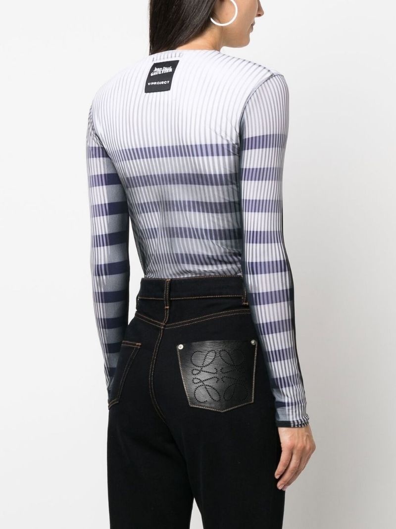 graphic-print long-sleeve body - 4