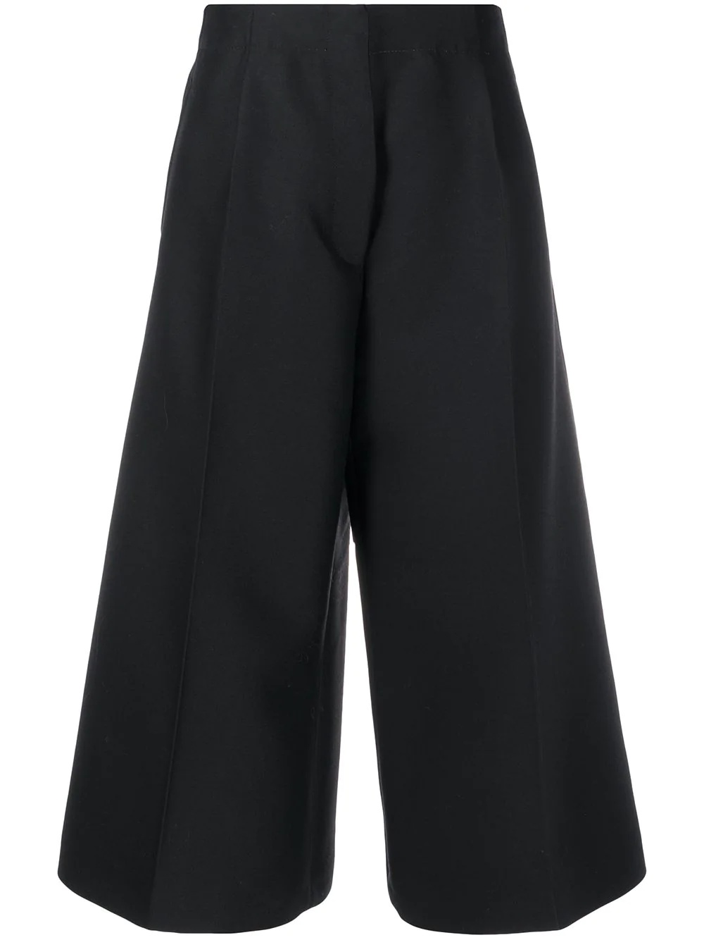 darted mid-rise culottes - 1