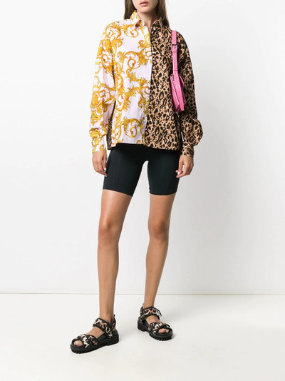 VERSACE JEANS COUTURE block print shirt  outlook