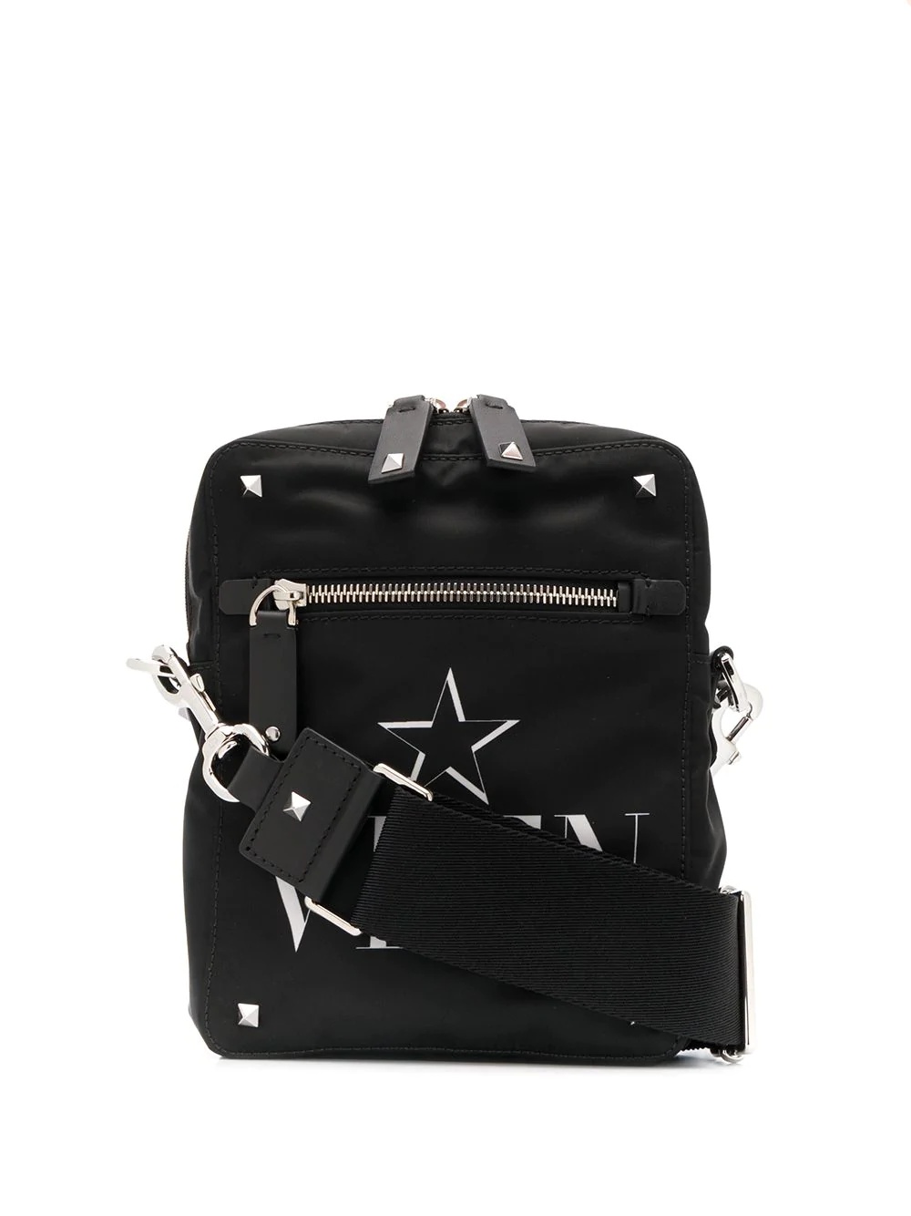 VLTN STAR print crossbody bag - 1