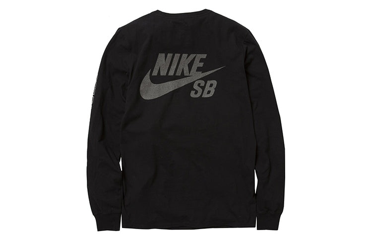 Nike x Staple Crossover Printing Embroidered Round Neck Pullover Black 1911C10048 - 2