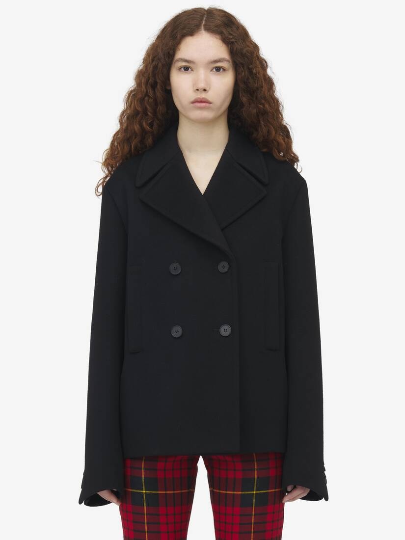 Wool Felt Peacoat - 2
