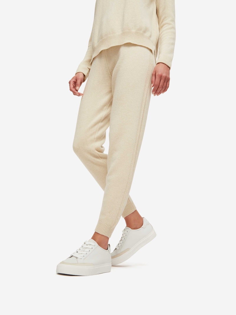 Women's Track Pants Daphne Cashmere Cream - 2