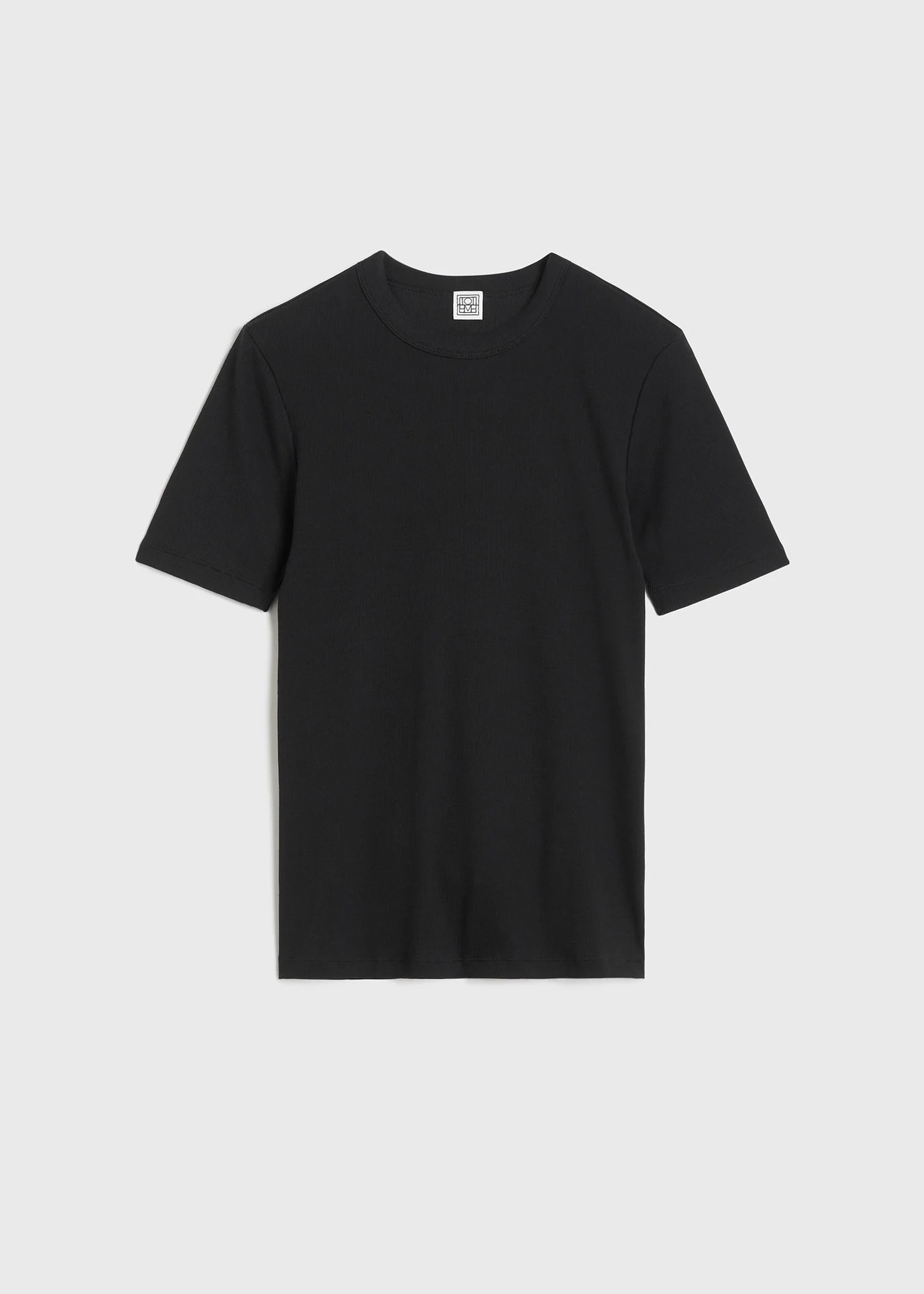 Classic rib tee black - 1