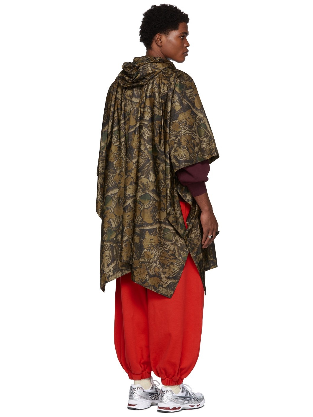 SSENSE Exclusive Taupe Camo Cape - 3
