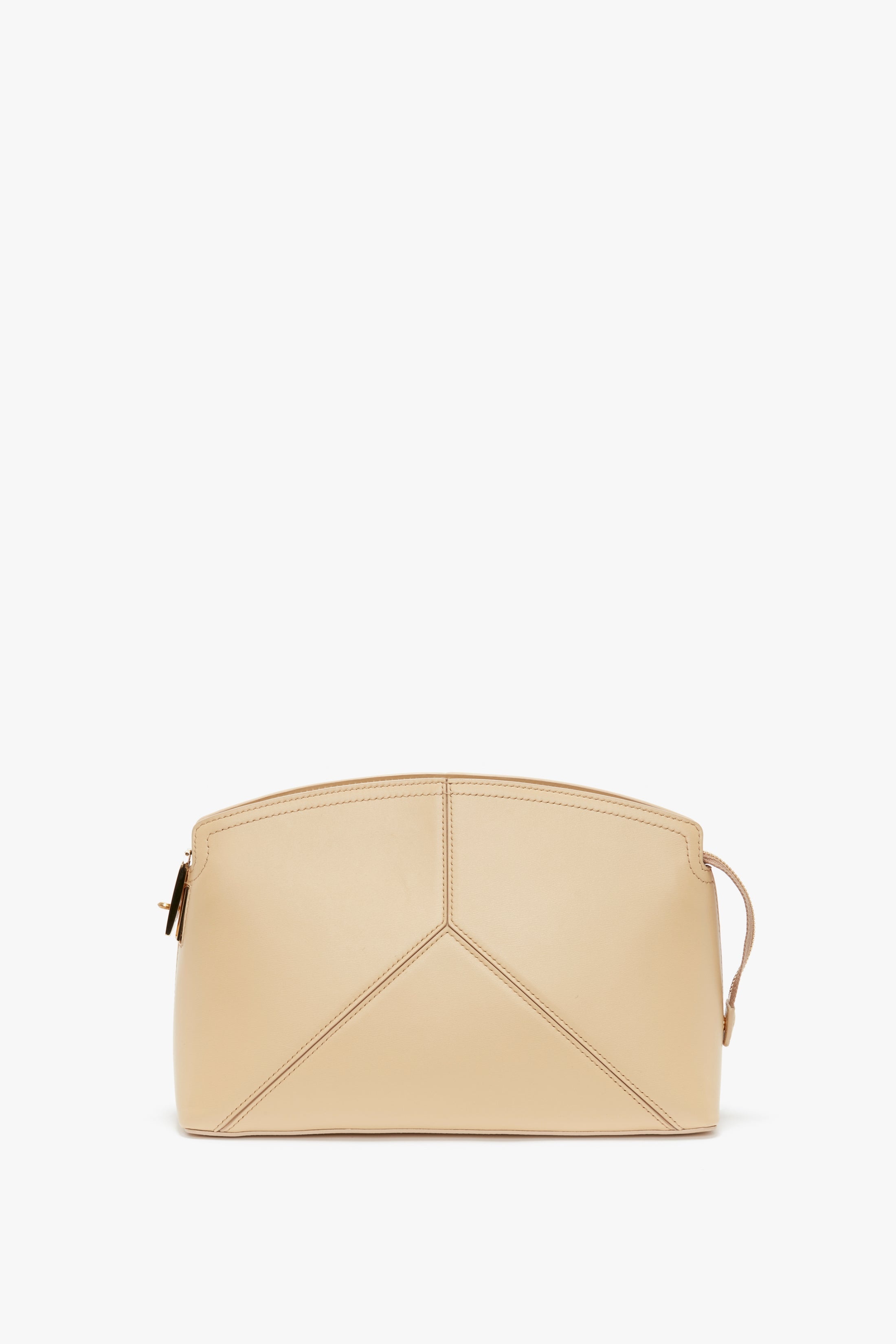Victoria Clutch Bag In Sesame Leather - 8