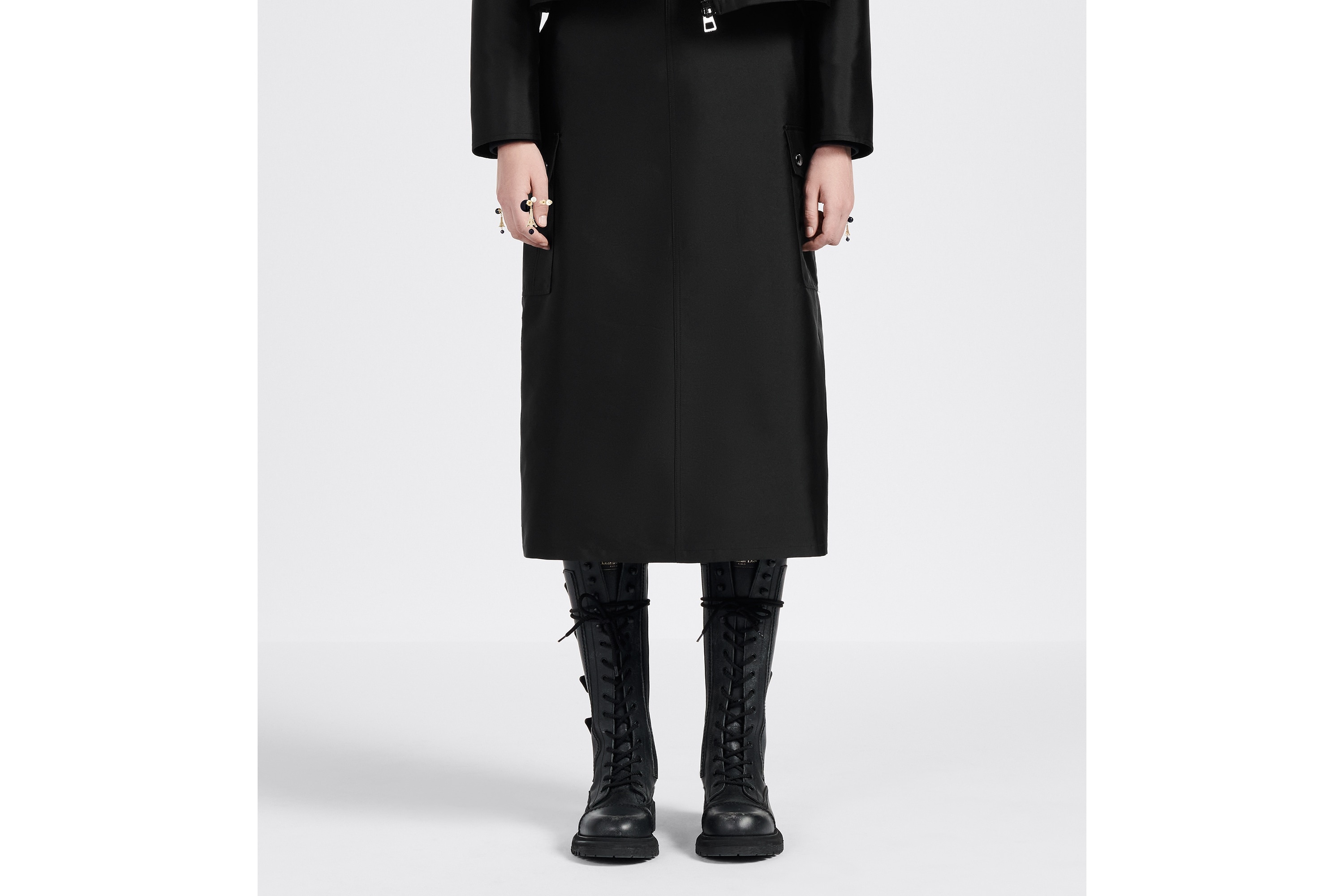 Mid-Length Straight-Cut Skirt - 8