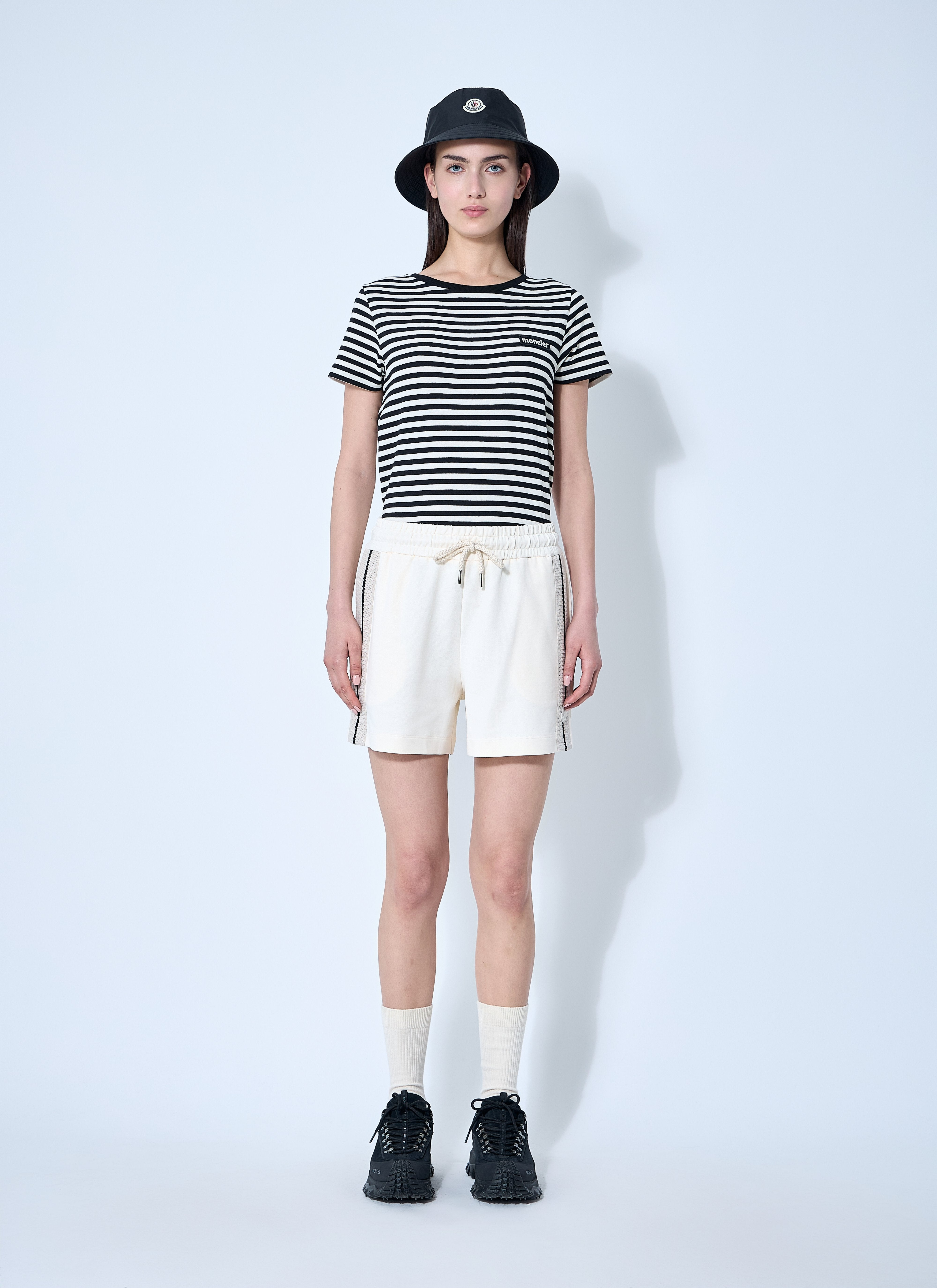 Moncler Women Striped Logo Motif T-Shirt - 2