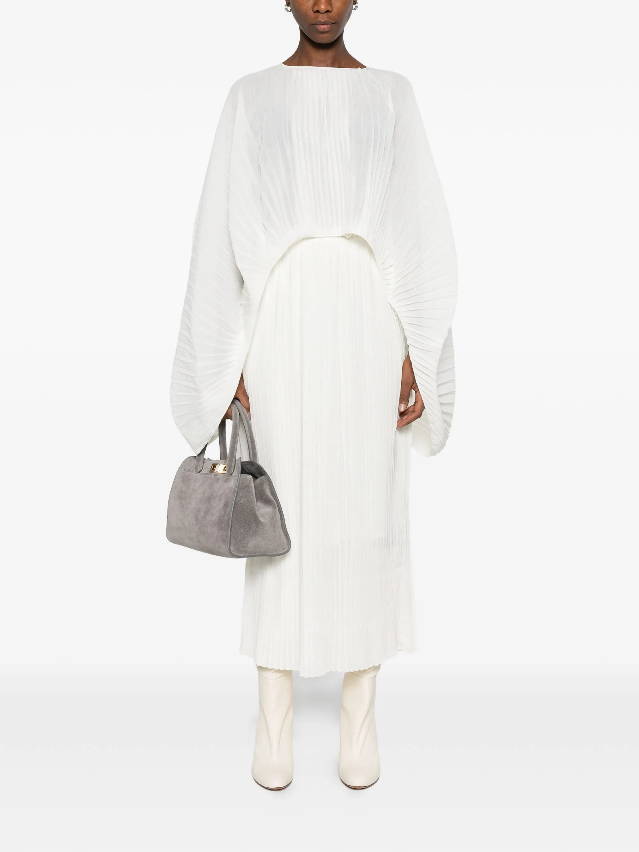 Mark Kenly Domino Tan Anthea-Atelier Plissé Blouse - 3