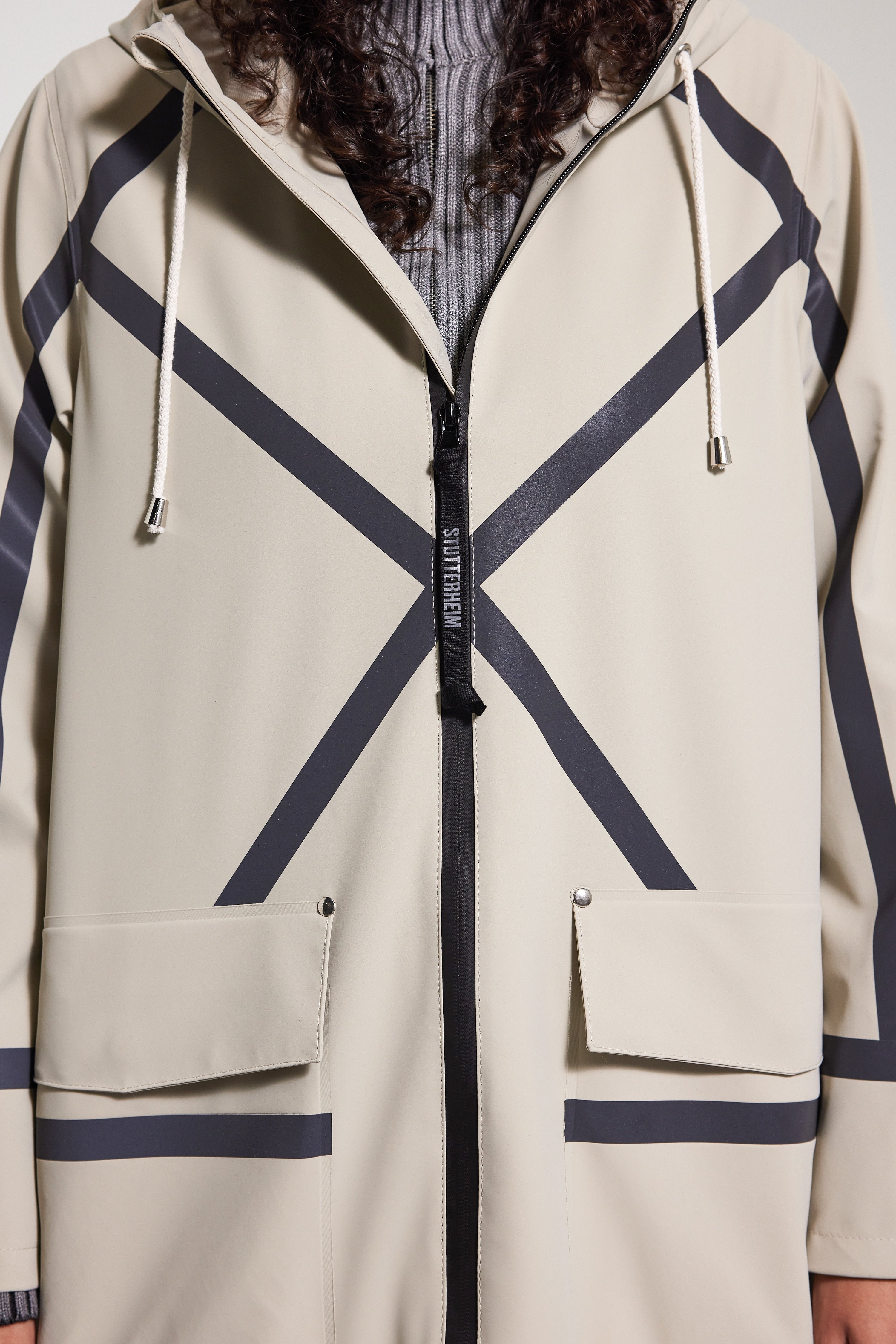 Mosebacke Tape Matte Raincoat Pelican - 5