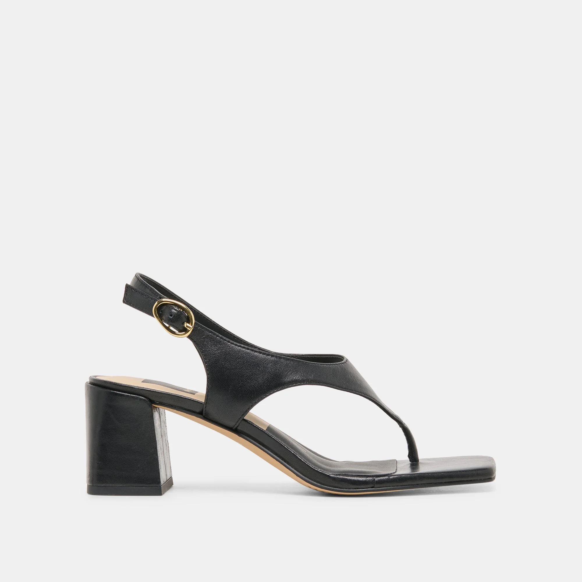 YVES HEELS BLACK LEATHER - 1