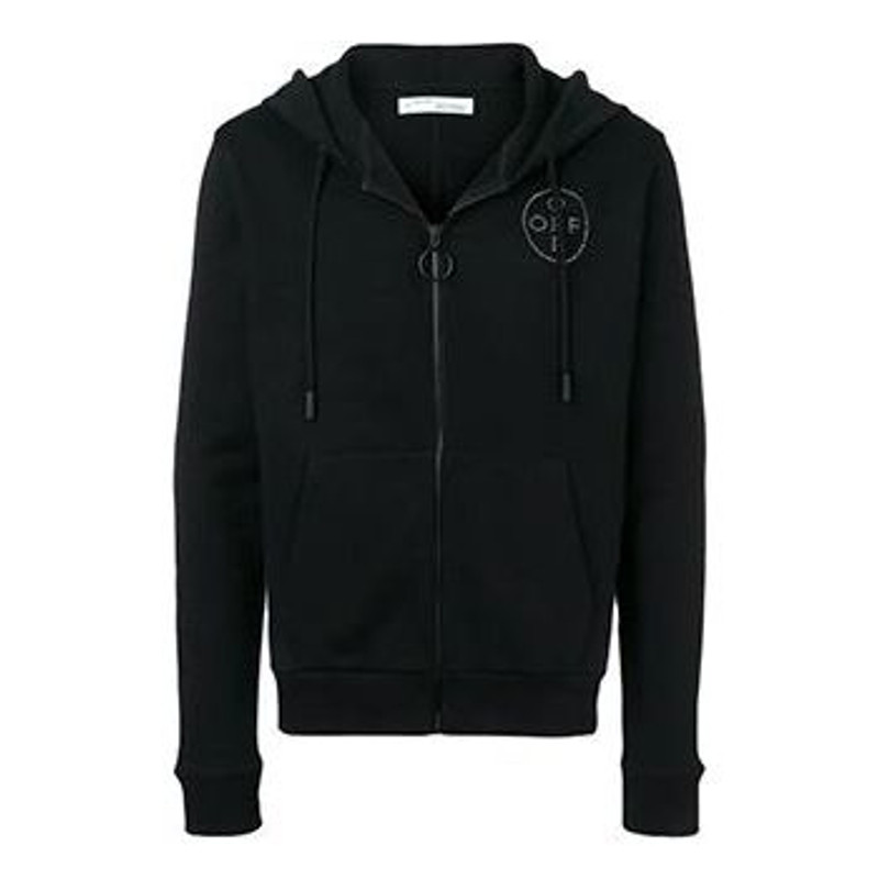 OFF-WHITE SS19 Embellished Logo Hooded Jacket OMBE001R190030101008 - 1