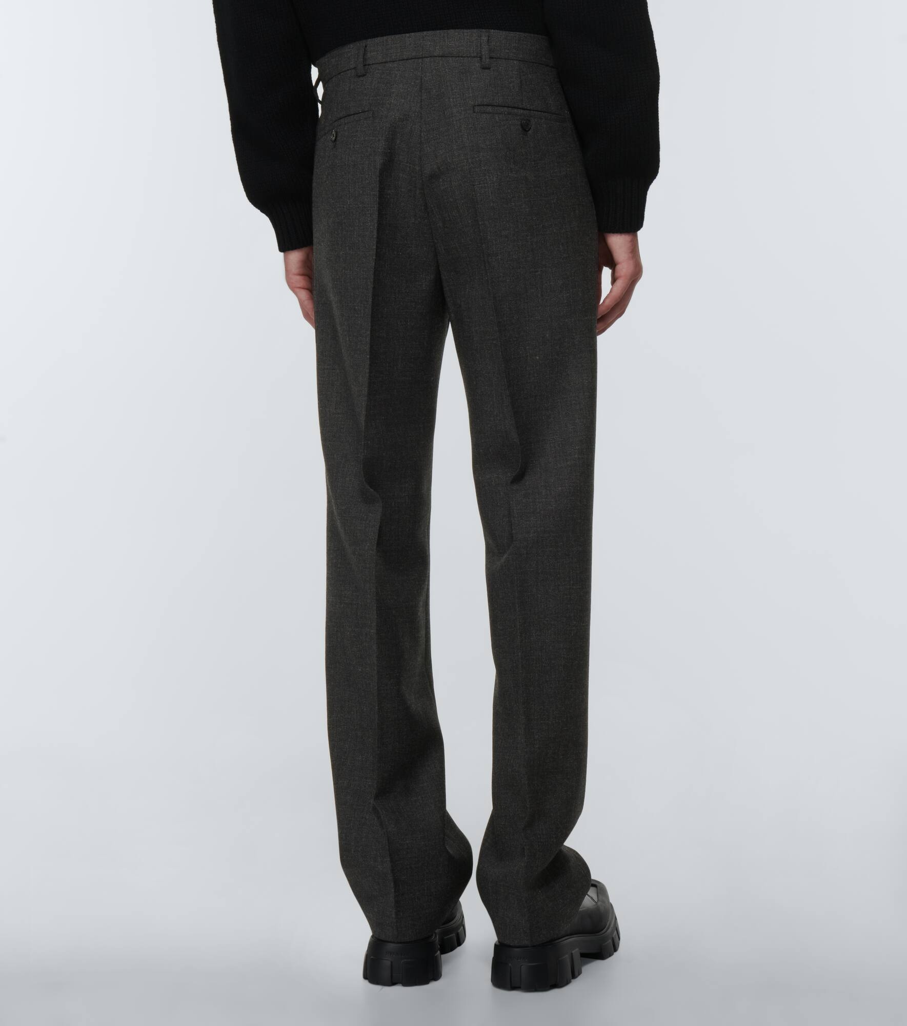Tailored virgin wool formal pants - 4