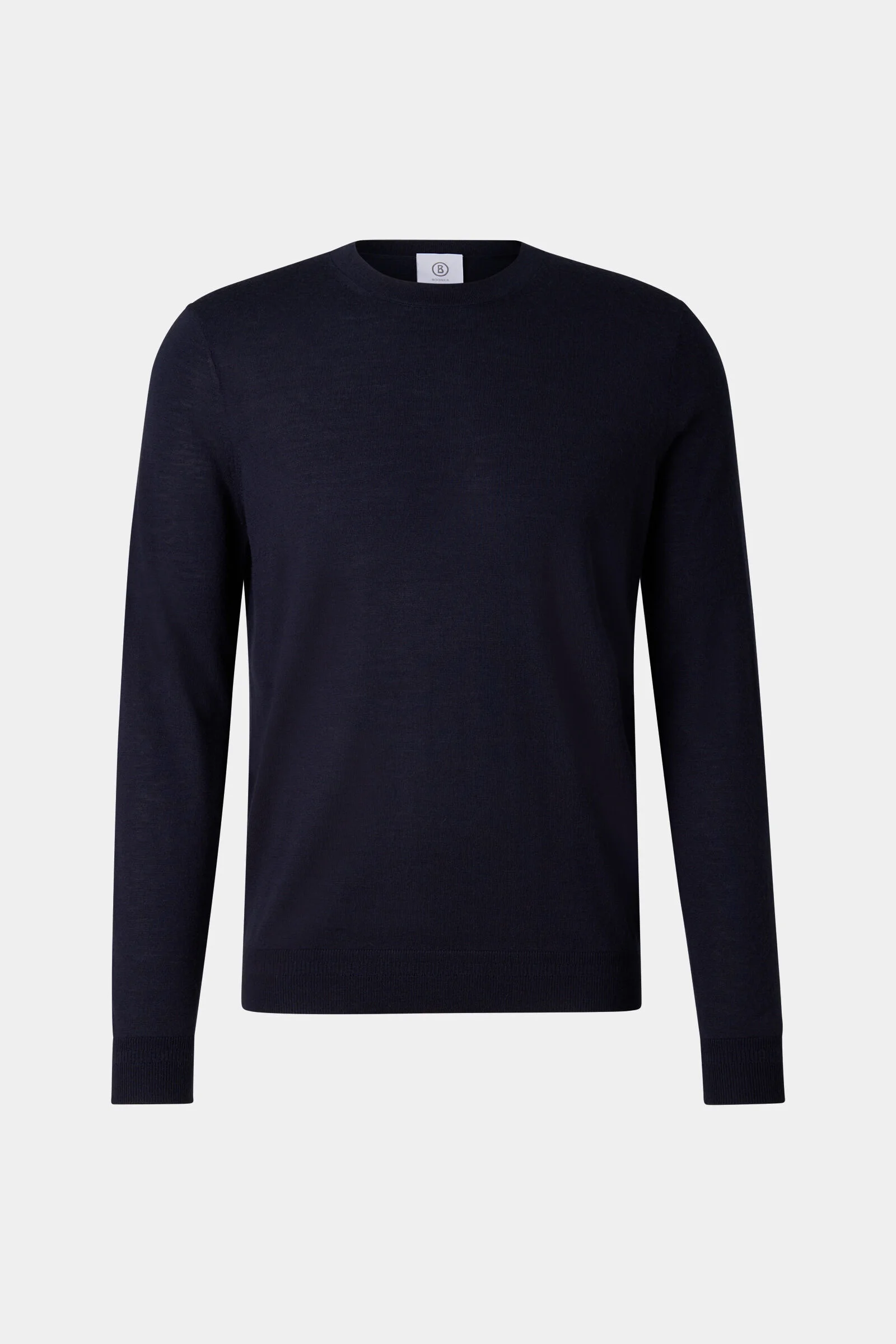 Pure new wool cashmere sweater in Navy Blue - 1