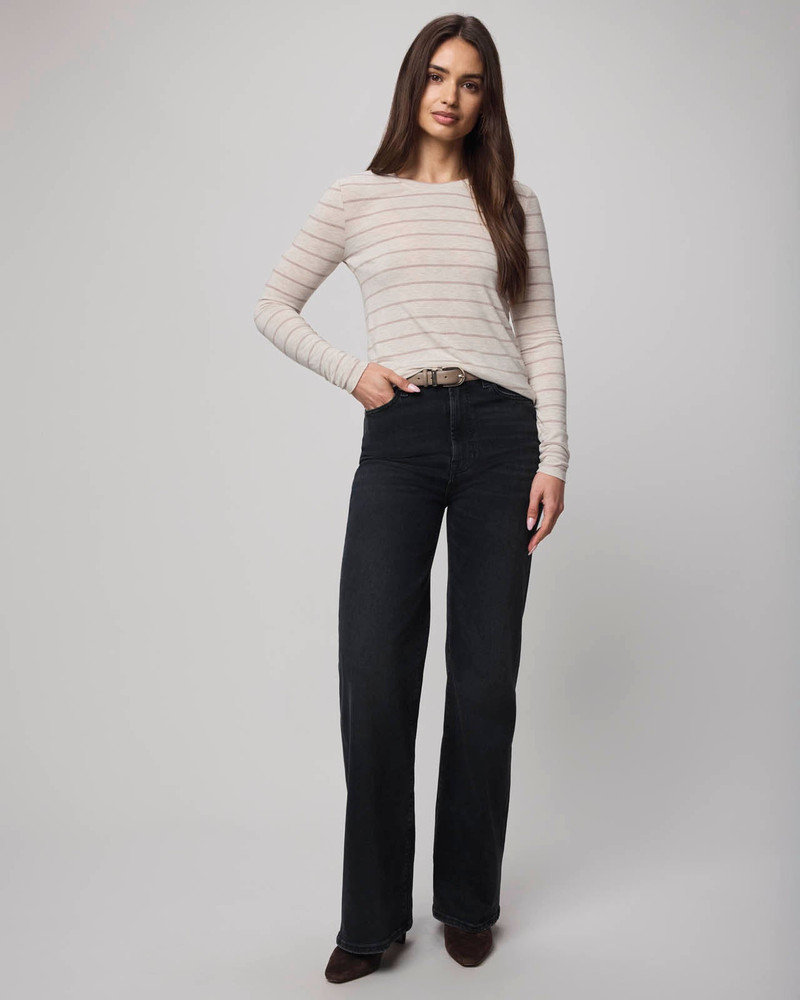 Splendid Striped Bamboo Blend Long Sleeve Tee outlook