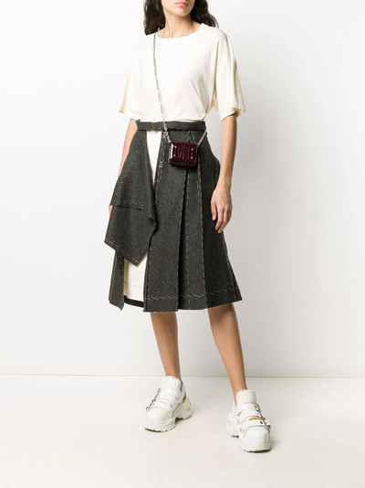 Maison Margiela panelled asymmetric skirt outlook