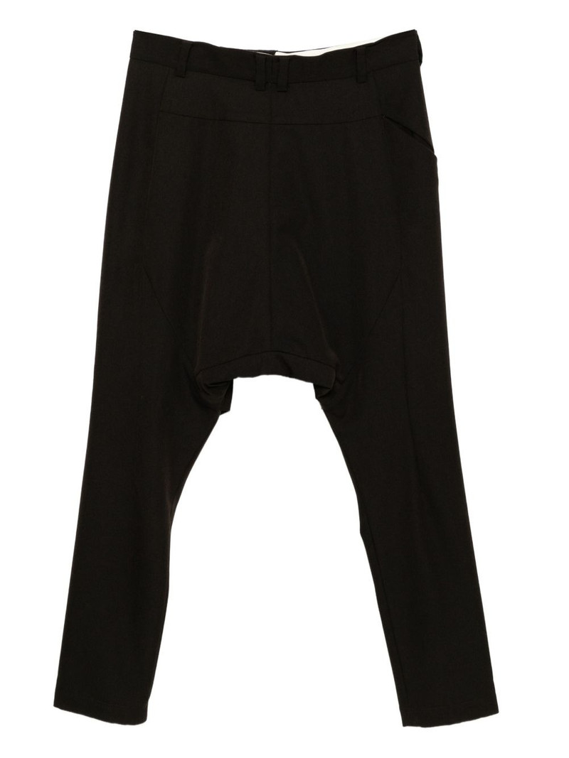 Devoa drop-crotch wool trousers outlook