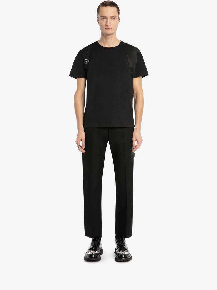 Ma-1 Pocket Tailored Trousers in Black - 2
