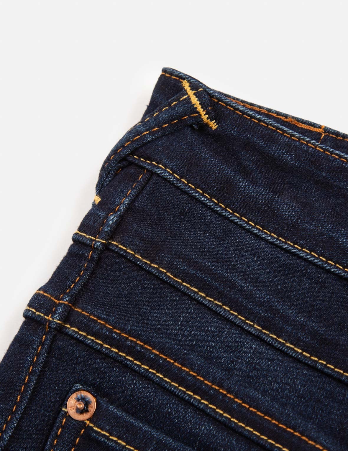 FLORAL-PATTERN SEAGULL  EMBROIDERY HIGH-WAIST SKINNY JEANS - 8