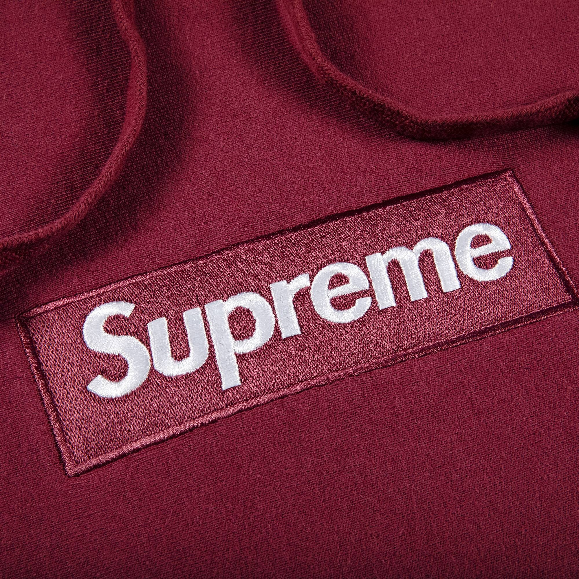 Supreme Box Logo Hooded Sweatshirt plumパーカー
