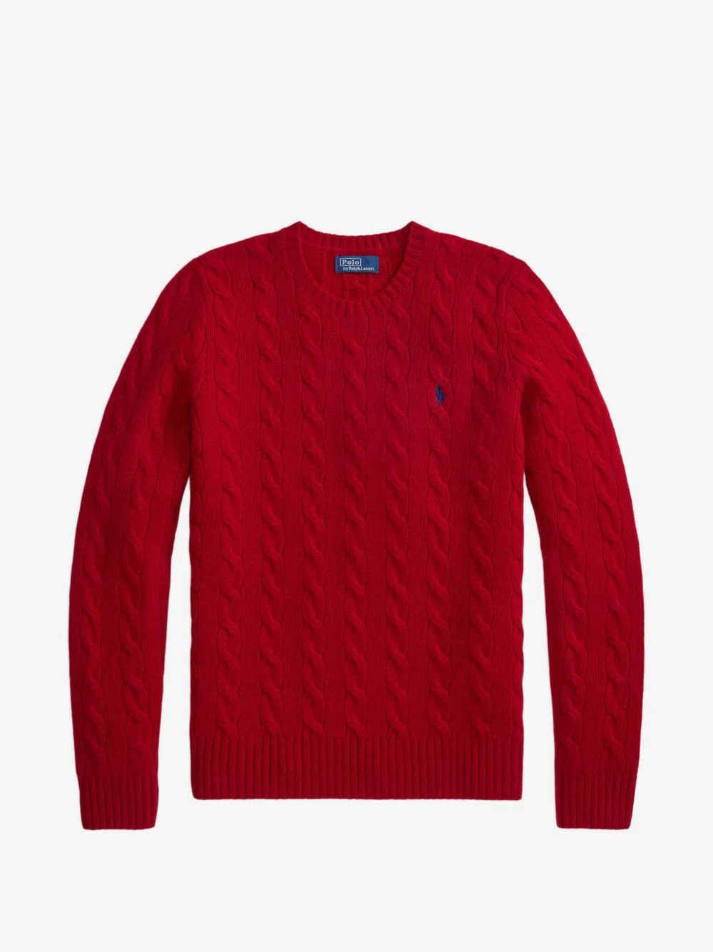 cable-knit wool-cashmere crewneck sweater - 1