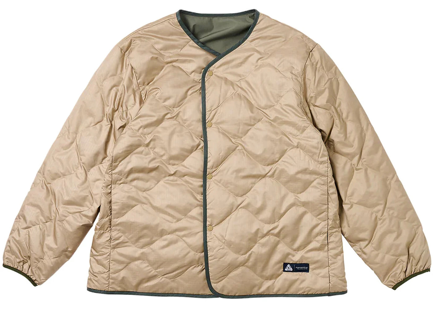 Palace x Nanamica Reversible Down Cardigan Sage Green - 3