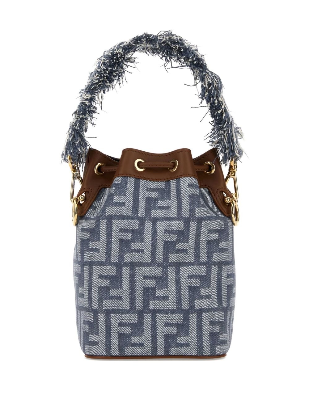 mini Mon Tresor FF logo bucket bag - 2