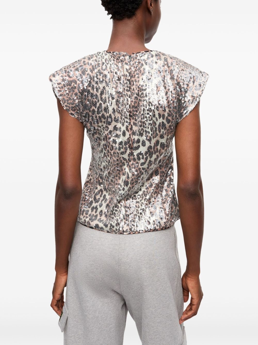 leopard-print blouse - 4