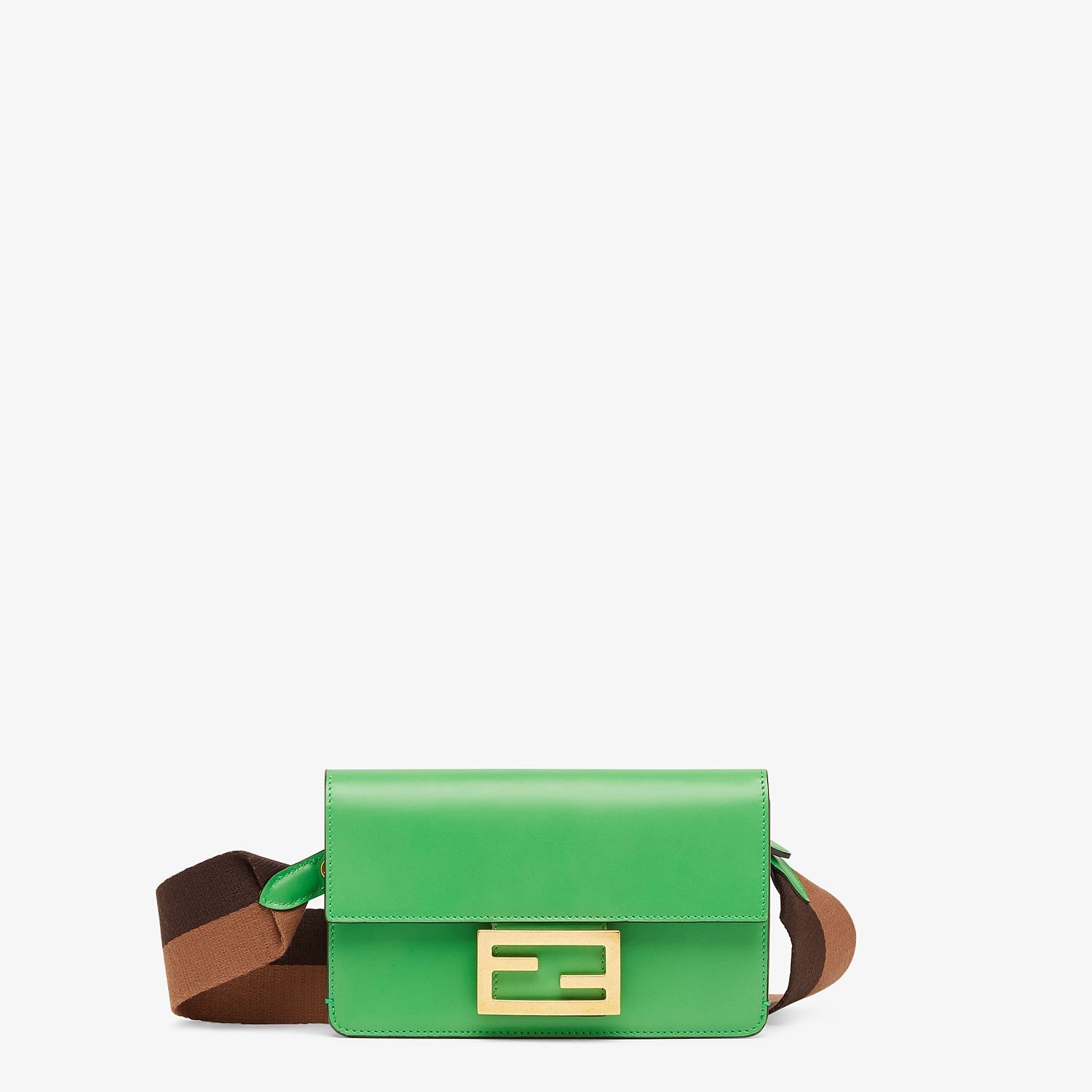 Green leather mini bag - 1