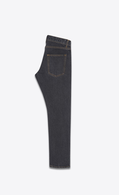 SAINT LAURENT etienne pants in charcoal grey denim outlook