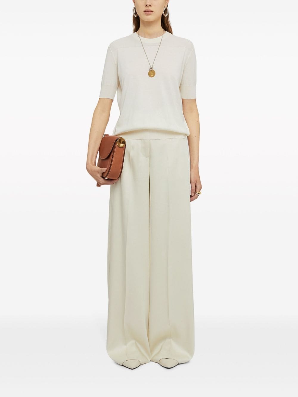 wide-leg tailored trousers - 2