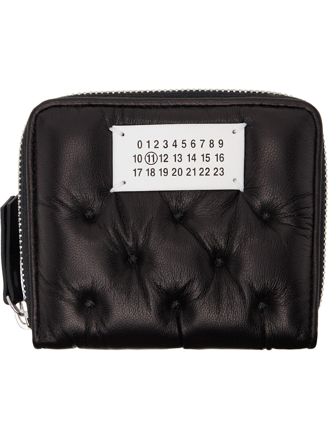 Black Quilted Wallet - 1