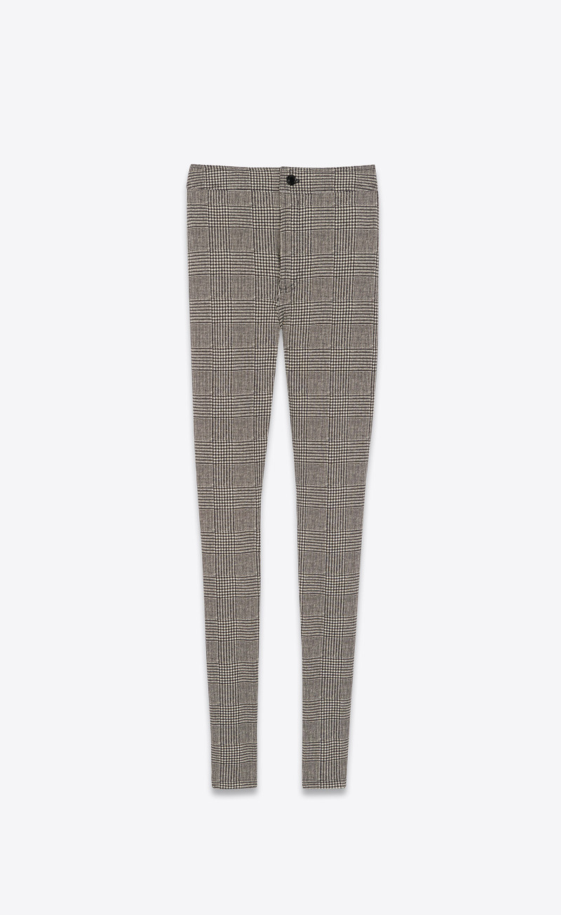 slim-fit pants in prince of wales jersey 1