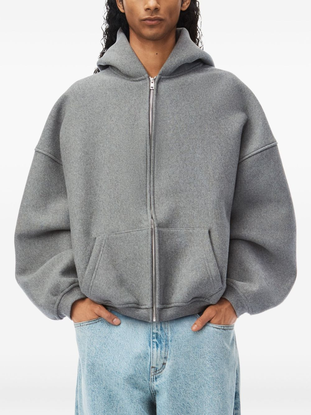 Puff Logo zip-up hoodie - 3