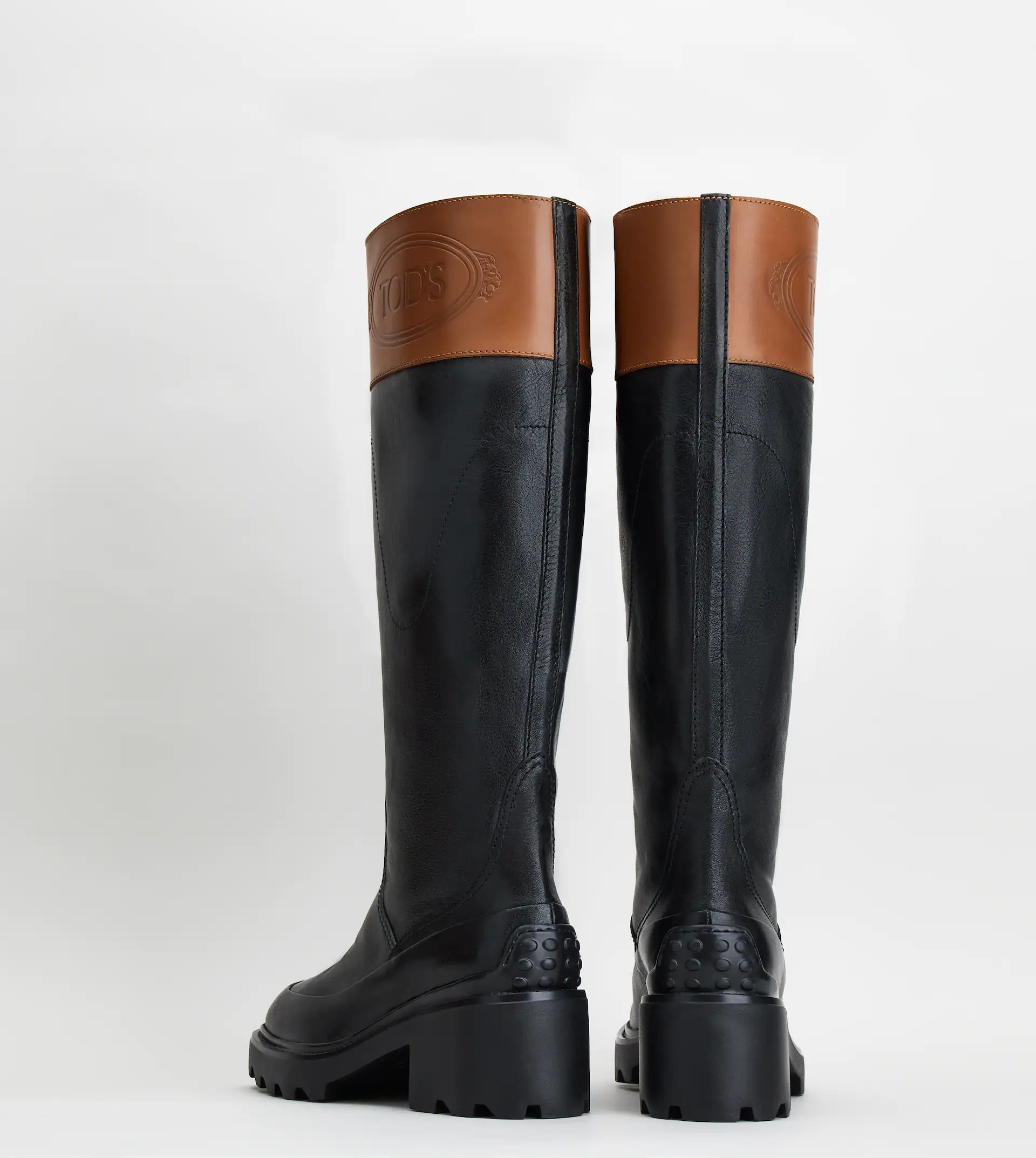 BOOTS IN LEATHER - BLACK - 4