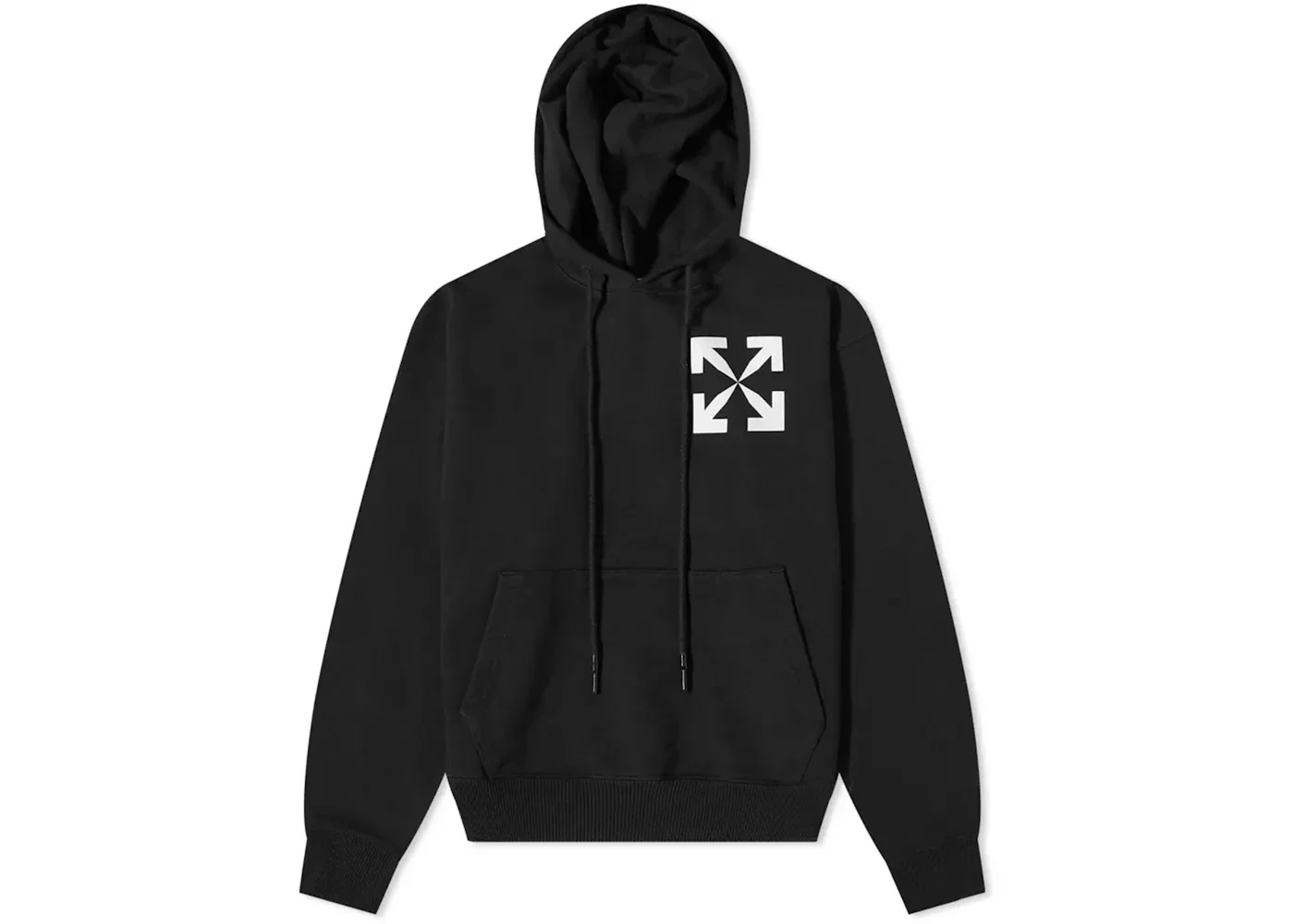 OFF-WHITE Arrows Print Hoodie Black/White - 1