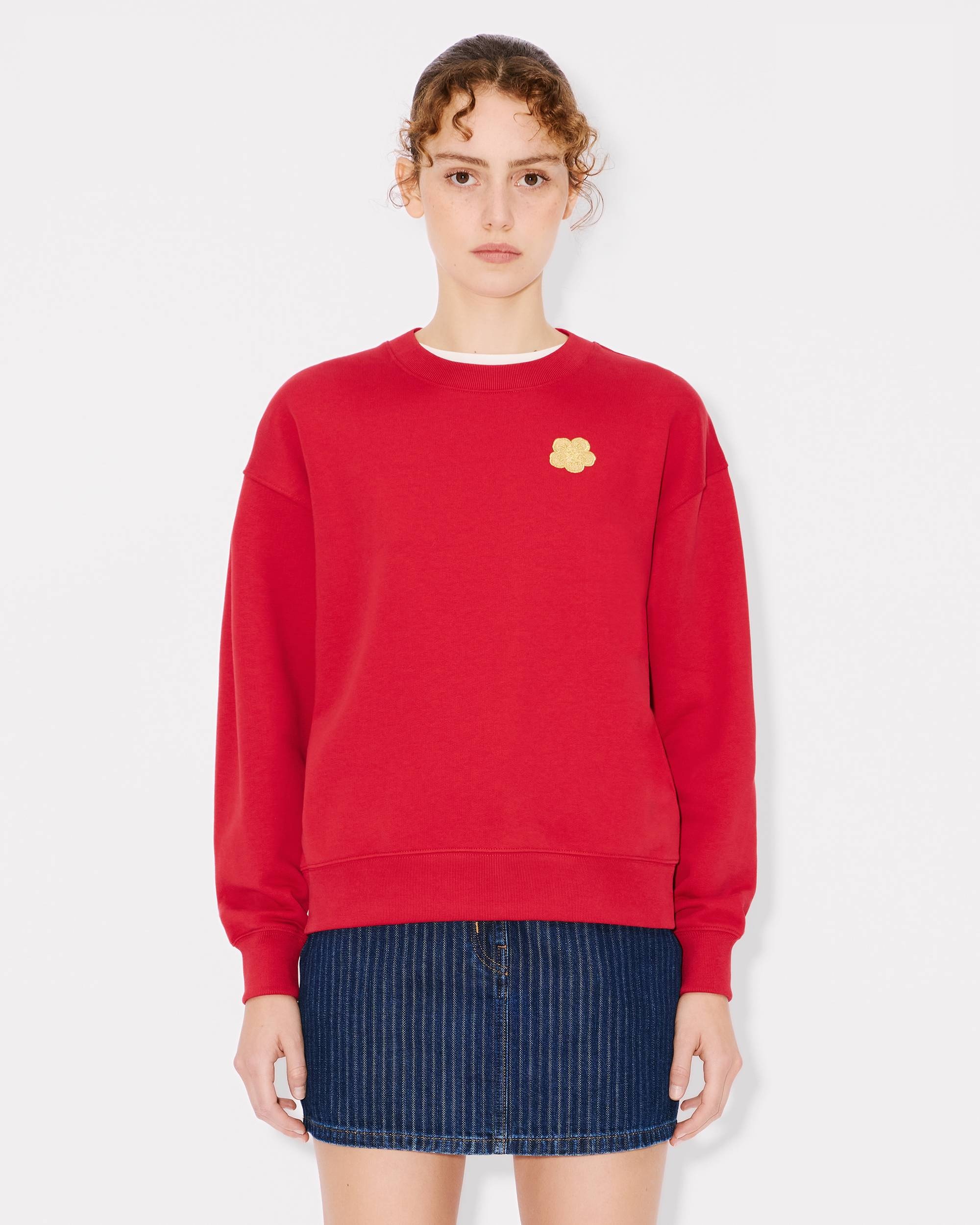 'Boke Flower' embroidered sweatshirt in cotton - 3