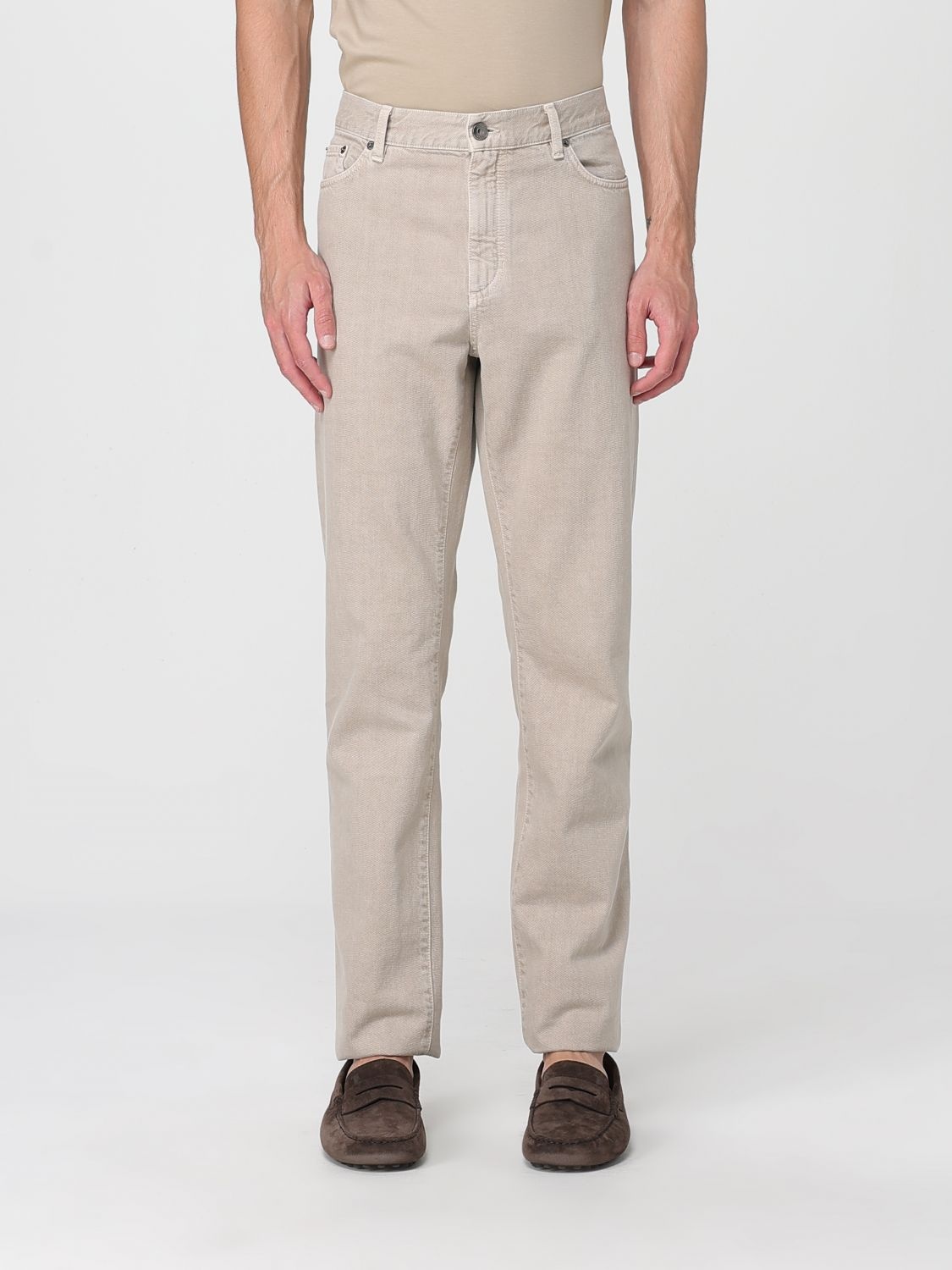 Zegna Jeans Men Beige - 1