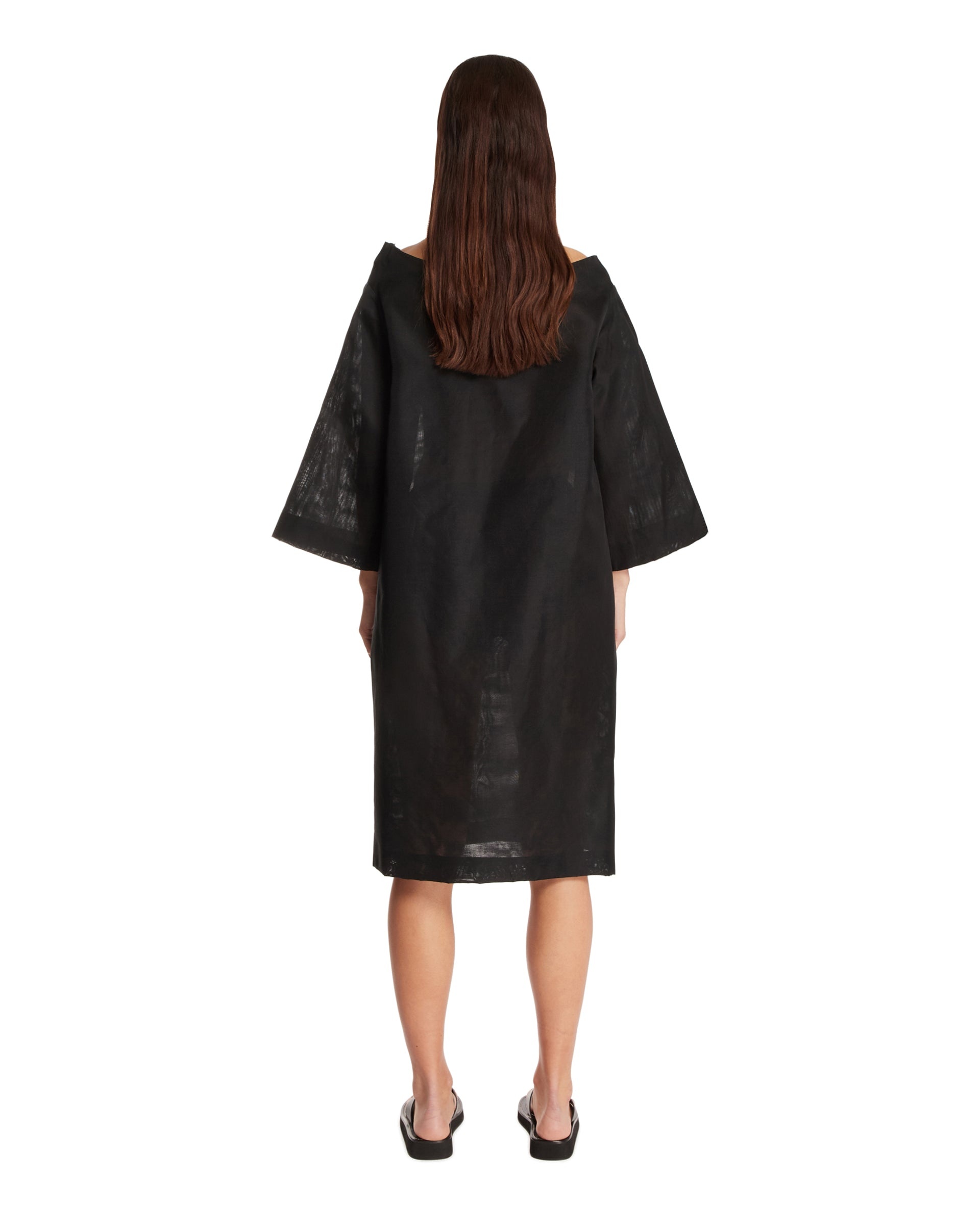Black Asymmetric Dress - 3