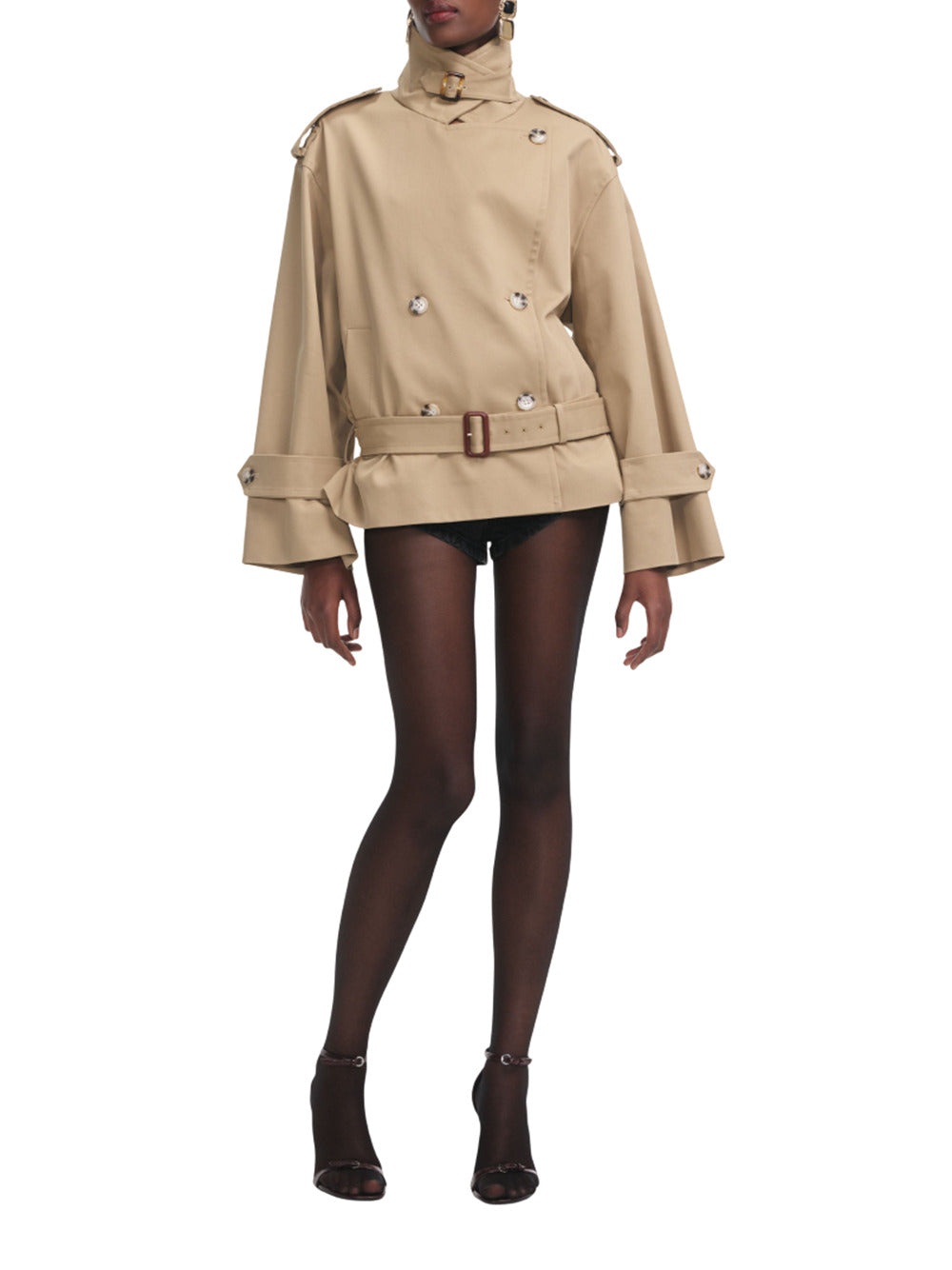 Beige Trench Coat - 4
