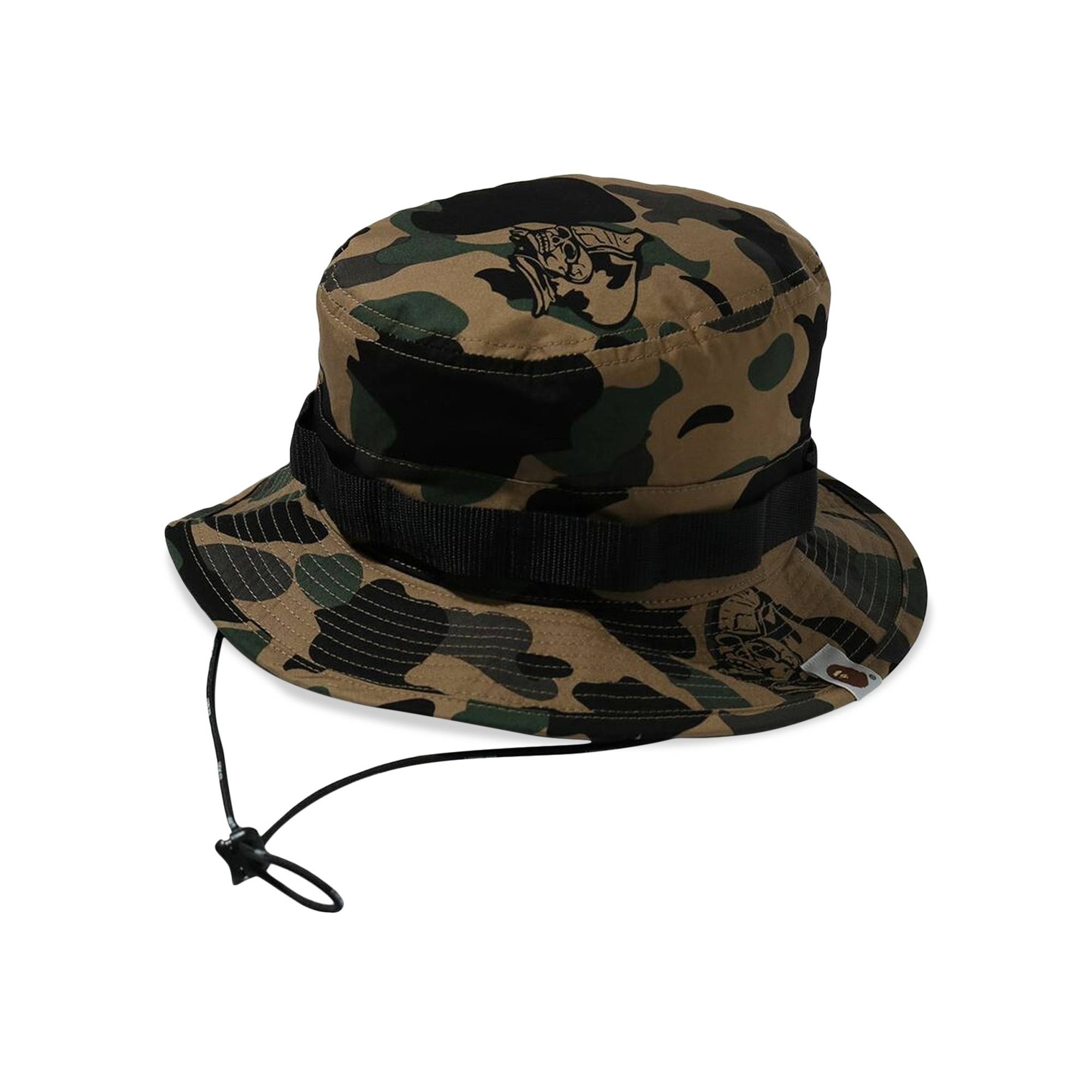 A BATHING APE® BAPE Ursus Camo Military Hat 'Olive' | REVERSIBLE